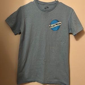 small, blue moon t-shirt